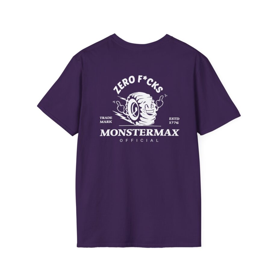 Monstermax Zero Fucks Unisex Softstyle T-shirt