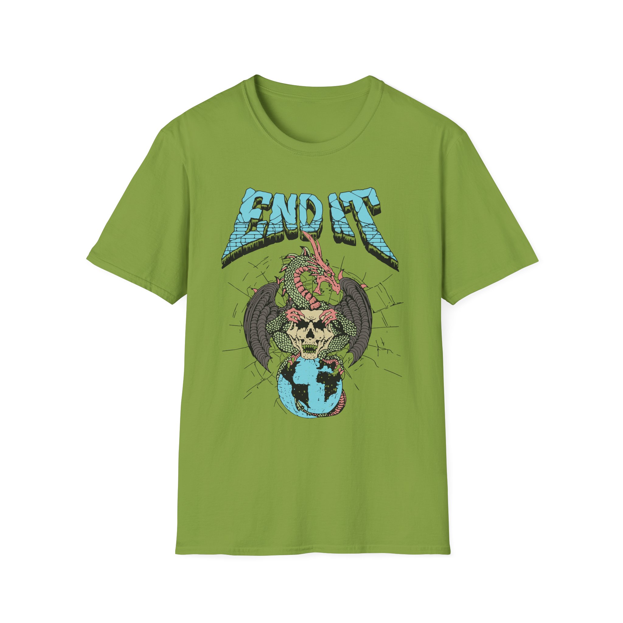 End It Dragon Skull Unisex Softstyle T-Shirt