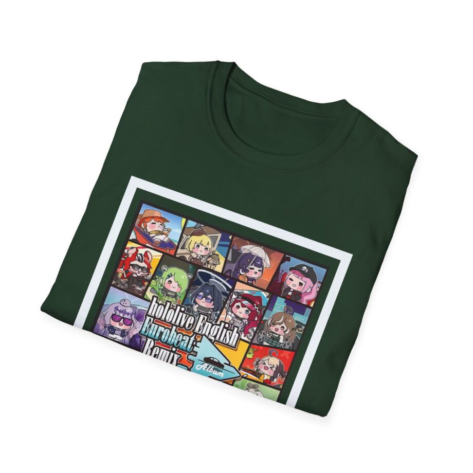Hololive English Eurobeat Remix Album Unisex Softstyle T-Shirt